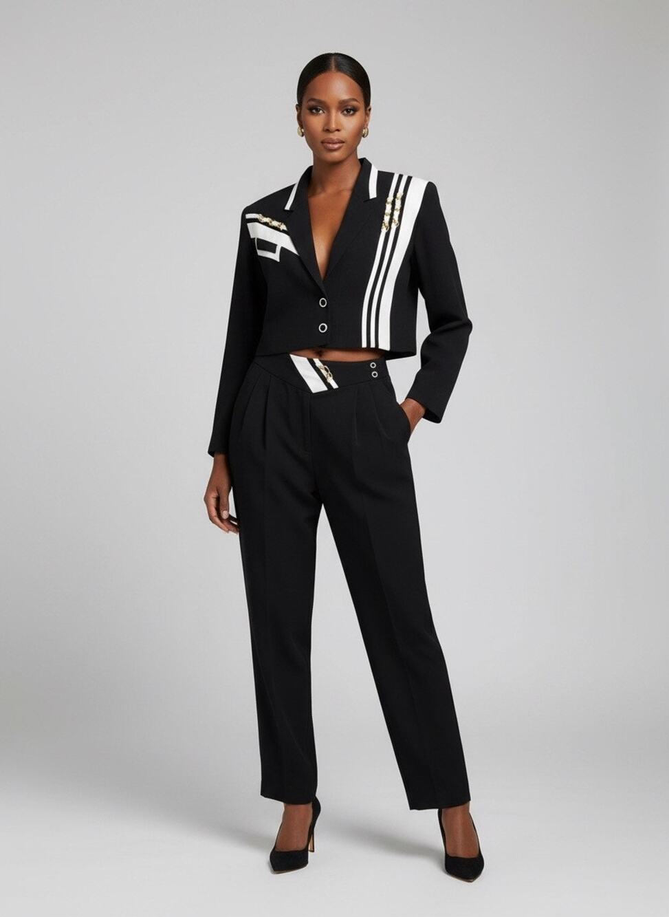 Vintage Saint Germain Paris Two‑Piece Suit